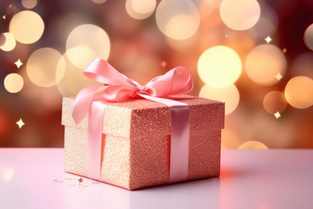 Gift christmas pink box. AI generated Image by rawpixel.