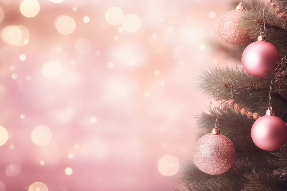 Christmas decoration tree pink. AI generated Image by rawpixel.