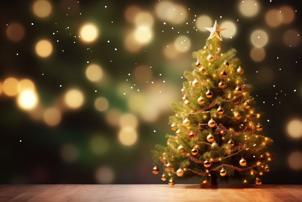 Christmas tree plant night. AI generated Image by rawpixel.