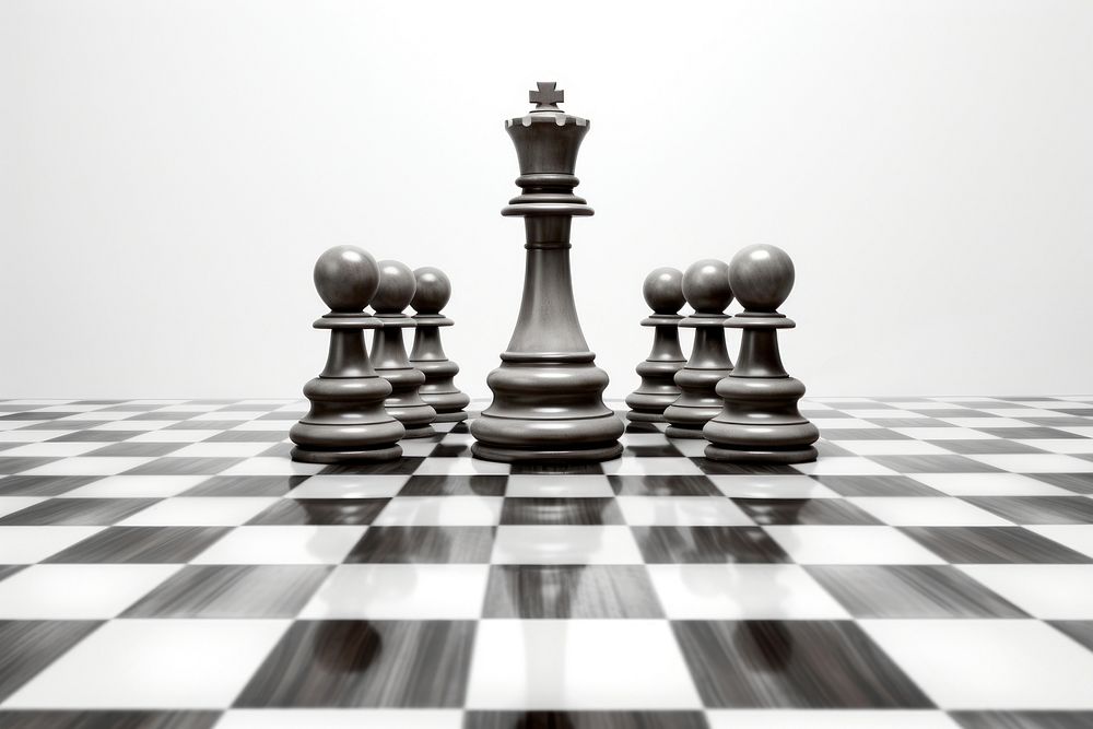 Chess board white game intelligence. AI generated Image by rawpixel.