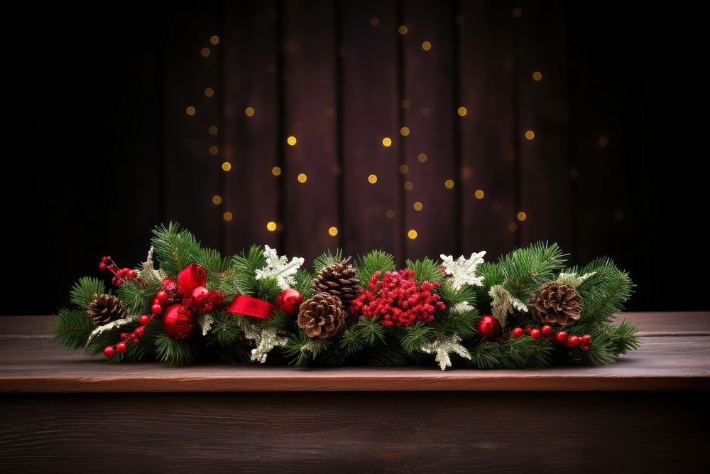 Christmas banner flower plant white. AI generated Image by rawpixel.