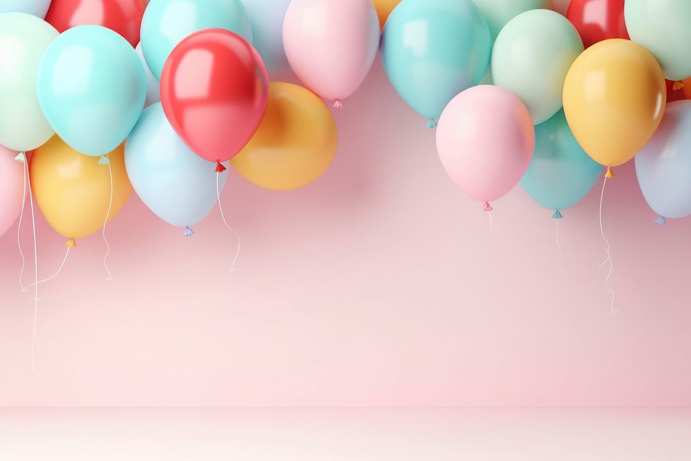 Colorful Balloons party balloon backgrounds celebration. AI generated Image by rawpixel.