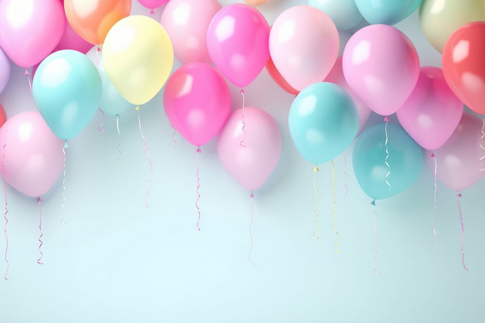 Colorful Balloons party balloon backgrounds anniversary. AI generated Image by rawpixel.