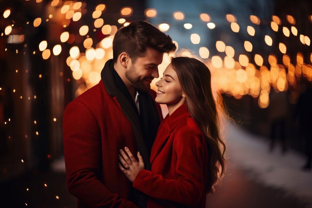 Christmas adult love red. AI generated Image by rawpixel.
