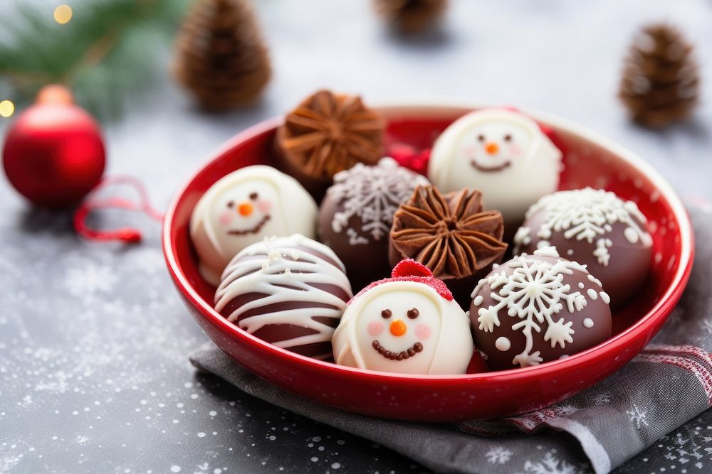 Chocolate christmas food confectionery. AI generated Image by rawpixel.
