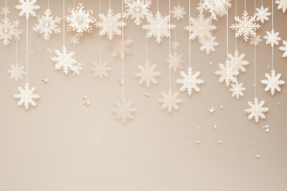Hanging snowflakes backgrounds celebration copy space. AI generated Image by rawpixel.