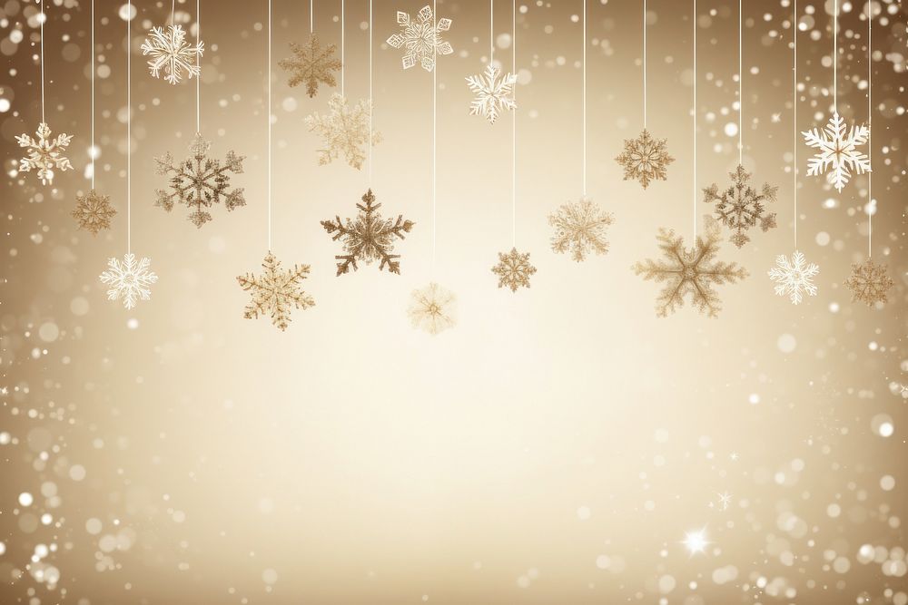 Hanging snowflakes backgrounds pattern illuminated. AI generated Image by rawpixel.