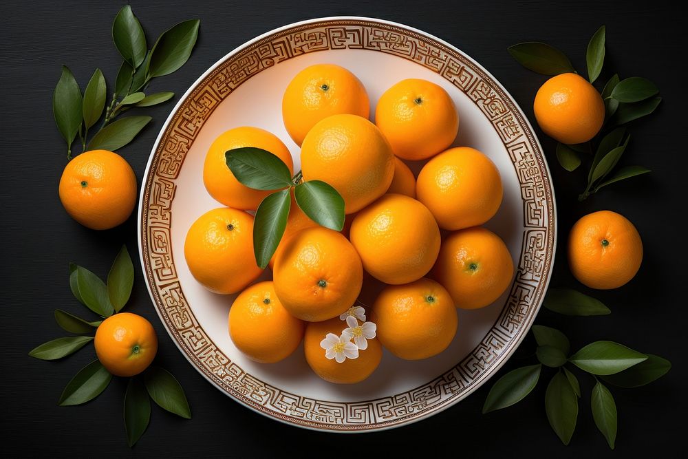 Fruit plate grapefruit plant. 