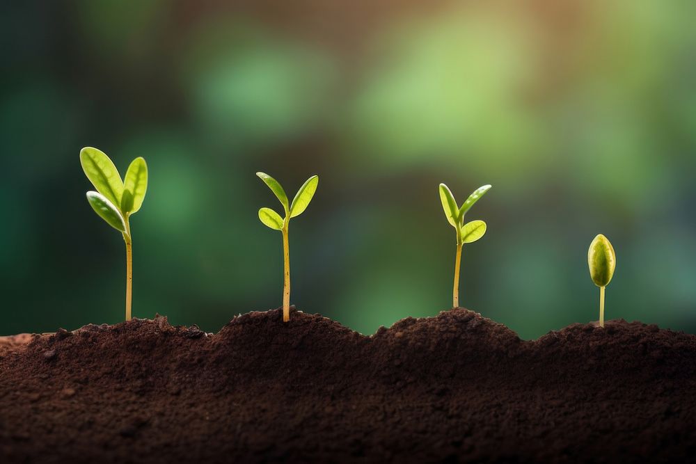 Plant soil seedling growth. AI generated Image by rawpixel.