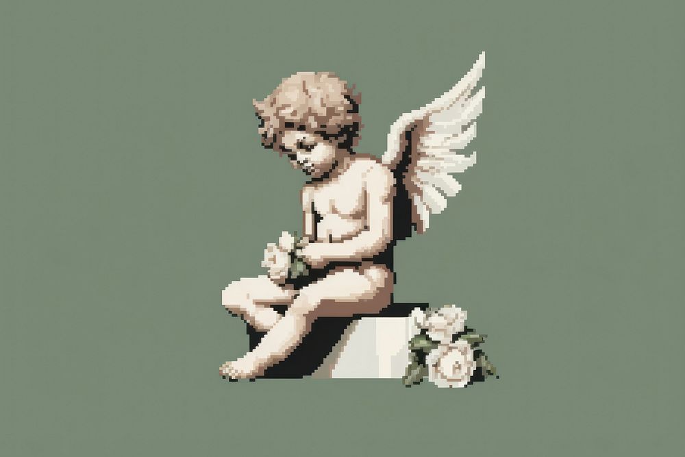Cherub angel art representation. AI generated Image by rawpixel.