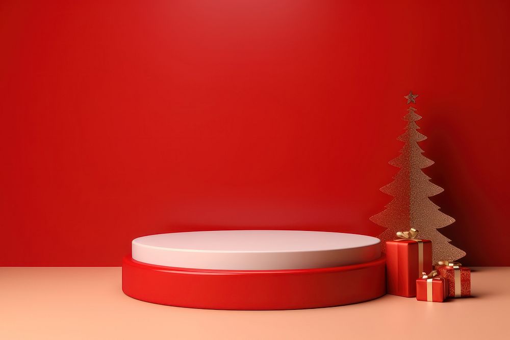 Christmas red celebration decoration. AI generated Image by rawpixel.
