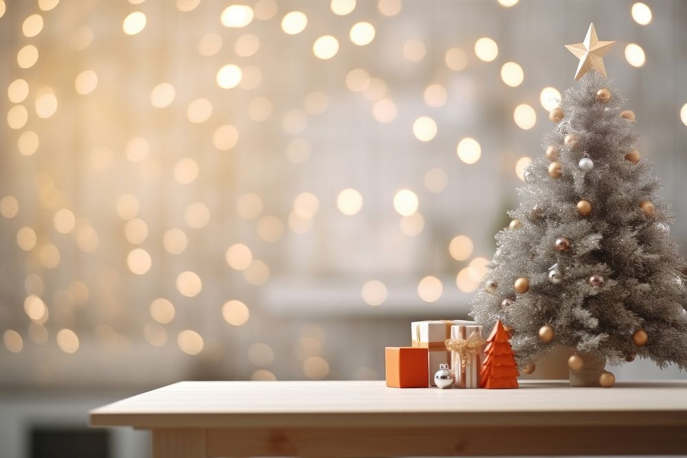 Christmas tree decoration illuminated celebration. AI generated Image by rawpixel.