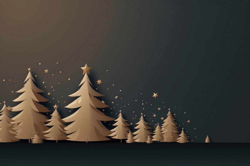 Elegant merry christmas tree outdoors nature. AI generated Image by rawpixel.