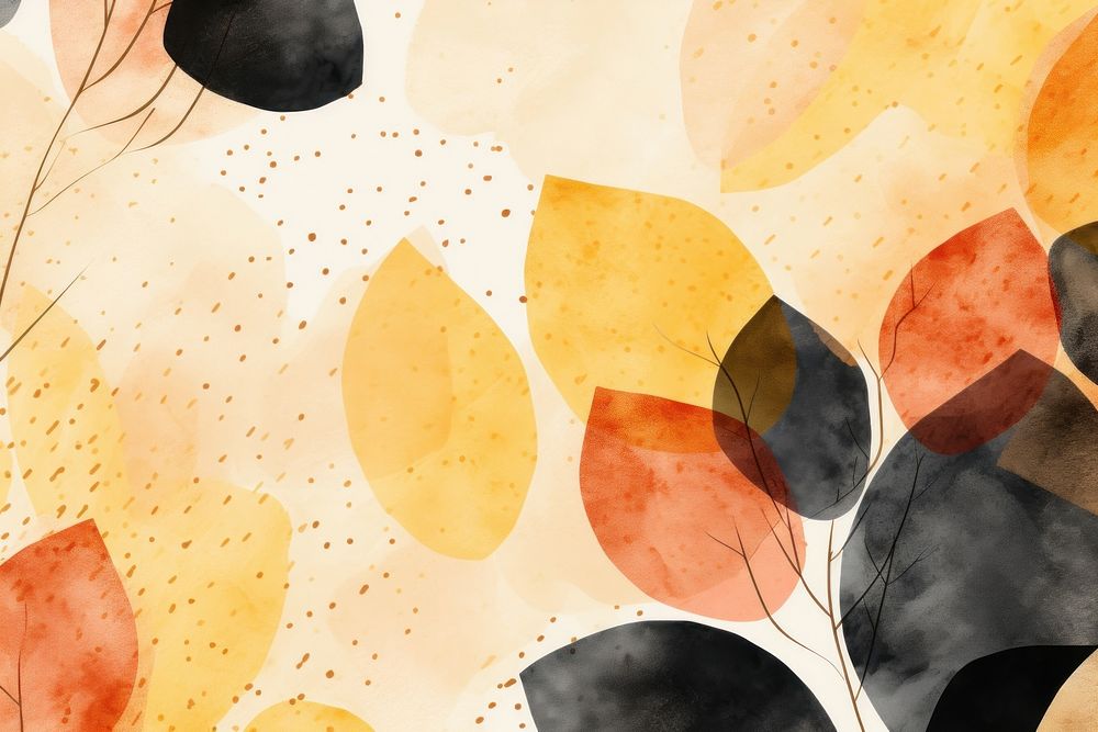 Autumn leaves backgrounds abstract pattern. AI generated Image by rawpixel.