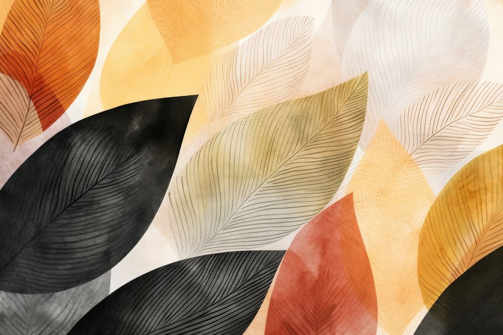 Autumn leaves backgrounds abstract textured. AI generated Image by rawpixel.