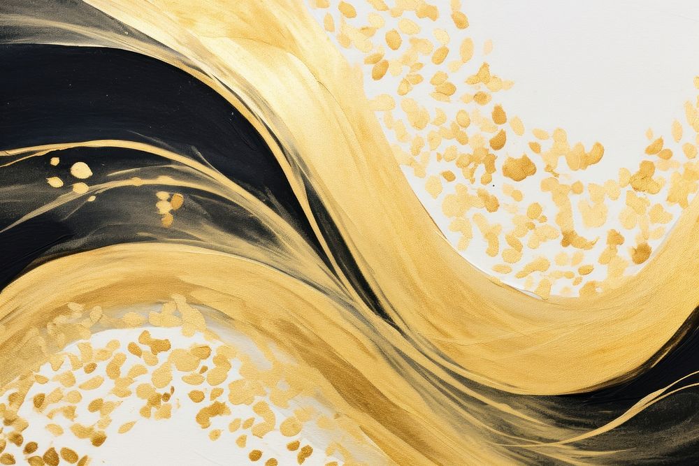 Gold leafs backgrounds abstract textured. AI generated Image by rawpixel.