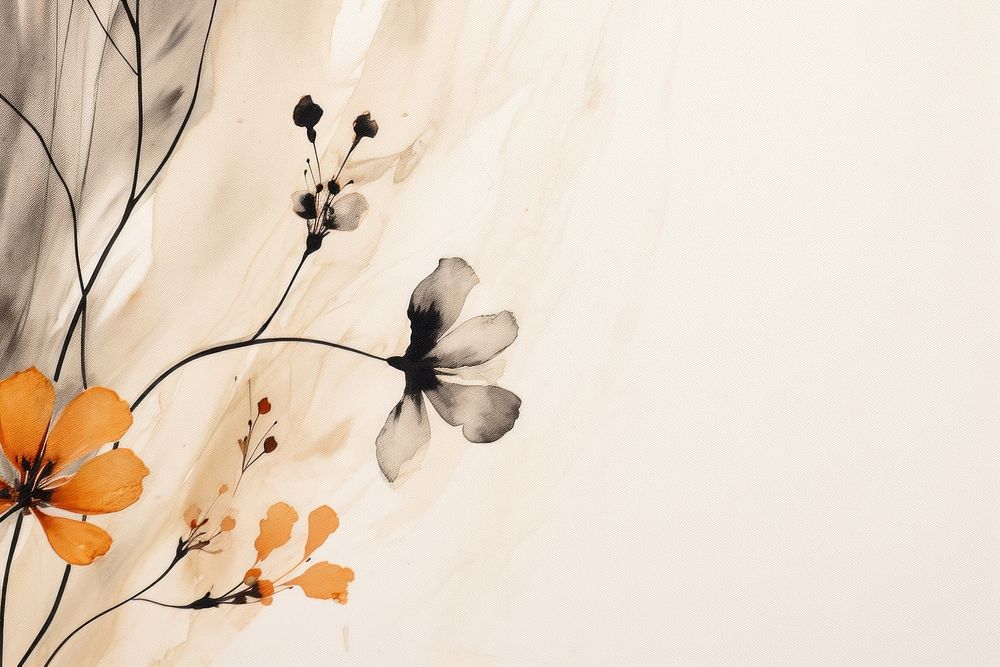 Dried flowers painting pattern petal. AI generated Image by rawpixel.