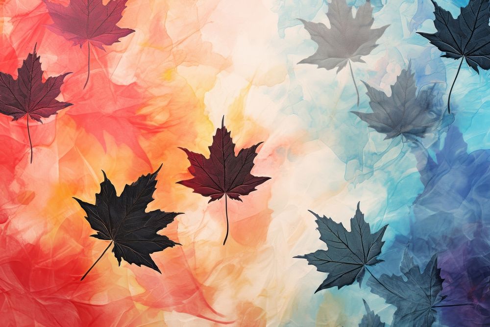 Maple leaves backgrounds abstract plant. AI generated Image by rawpixel.