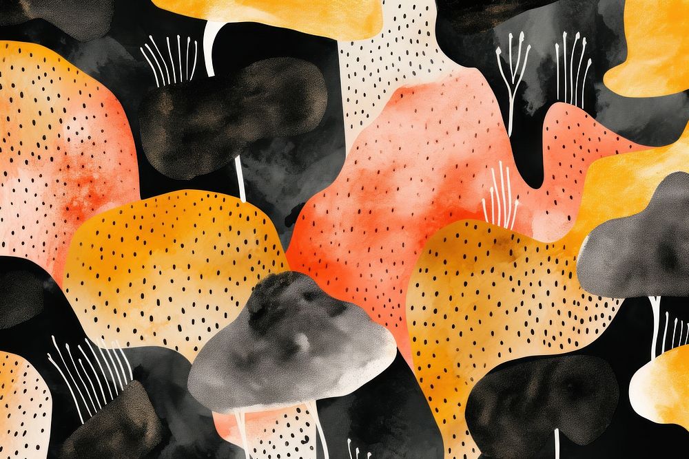 Mushrooms backgrounds abstract art. AI generated Image by rawpixel.