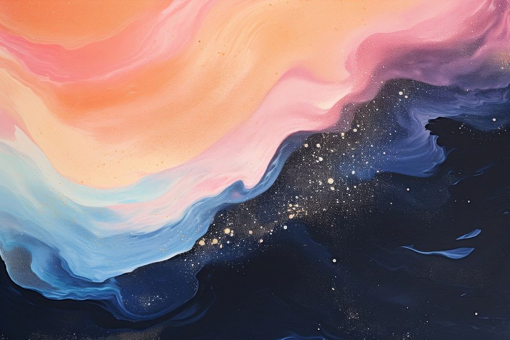 Night sky backgrounds abstract painting. AI generated Image by rawpixel.