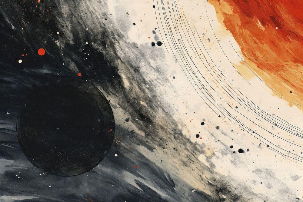 Saturn space backgrounds abstract. AI generated Image by rawpixel.