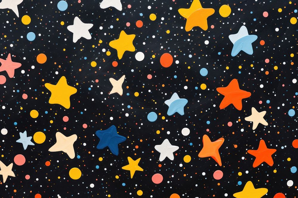 Stars backgrounds confetti pattern. AI generated Image by rawpixel.