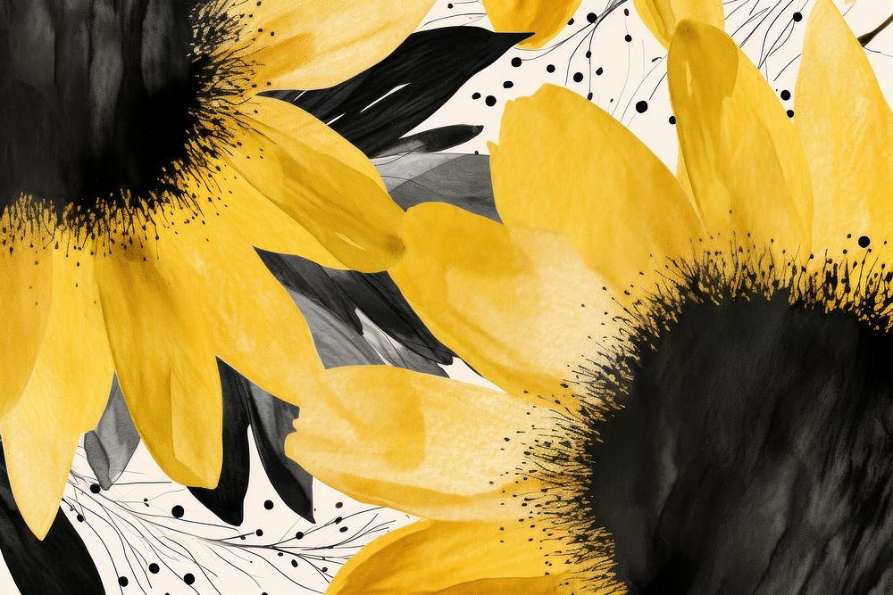 Sunflowers backgrounds abstract petal. AI generated Image by rawpixel.