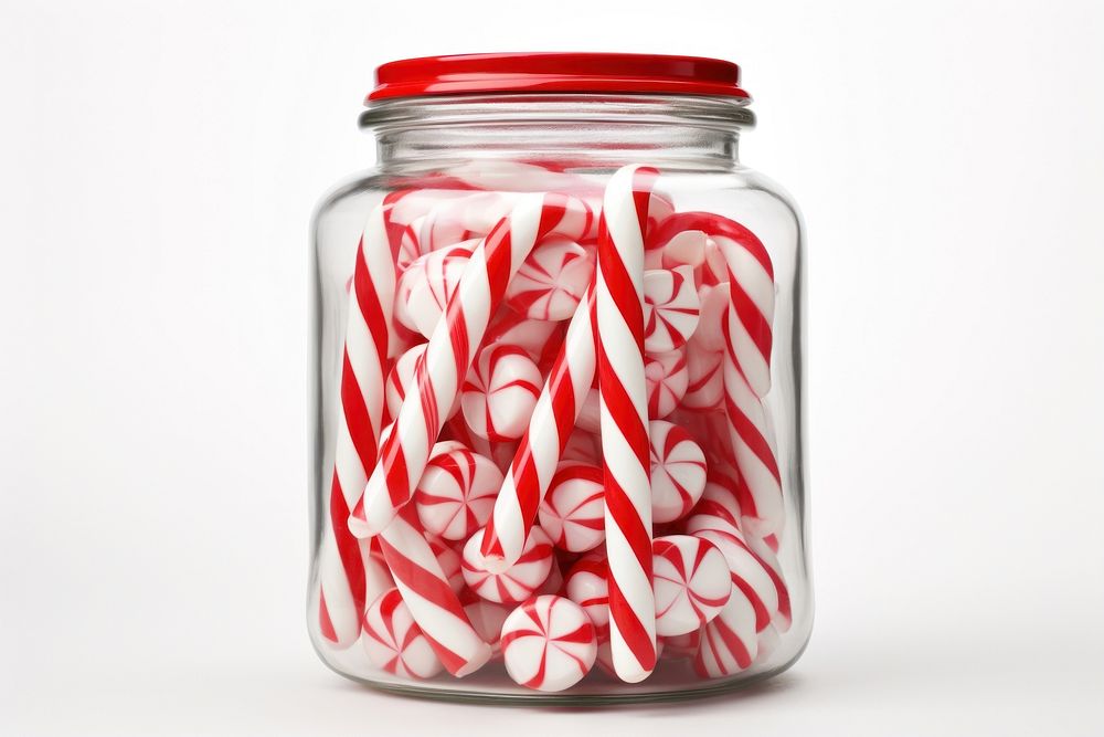 Candy canes jar confectionery food. AI generated Image by rawpixel.