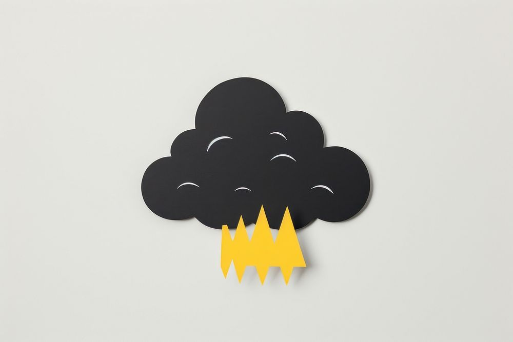 Yellow cloud logo creativity. AI generated Image by rawpixel.