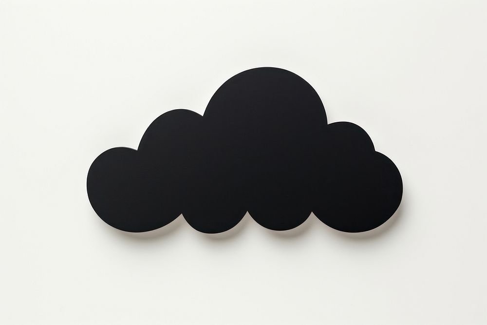 Black cloud moustache skating circle. AI generated Image by rawpixel.