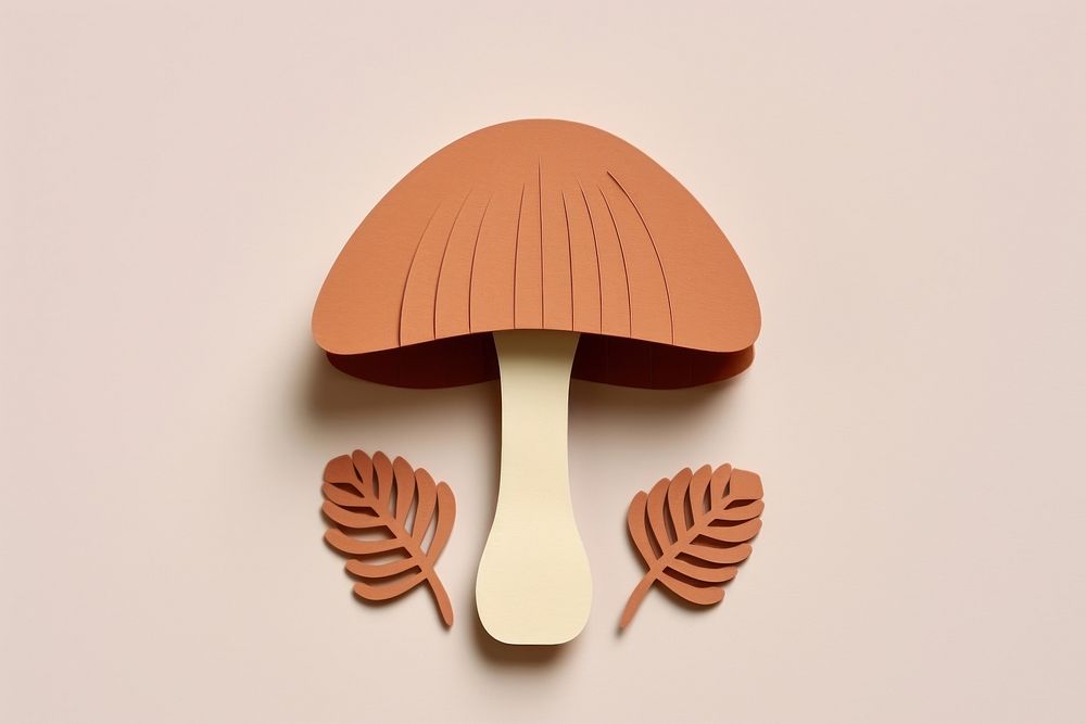 Brown mushroom fungus plant toadstool. AI generated Image by rawpixel.