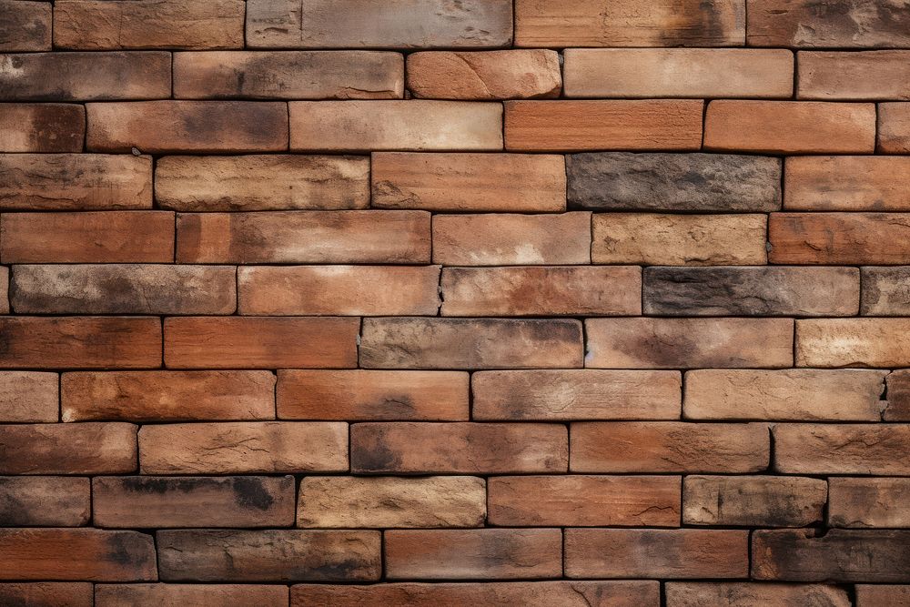Brick wall architecture pattern wood. AI generated Image by rawpixel.