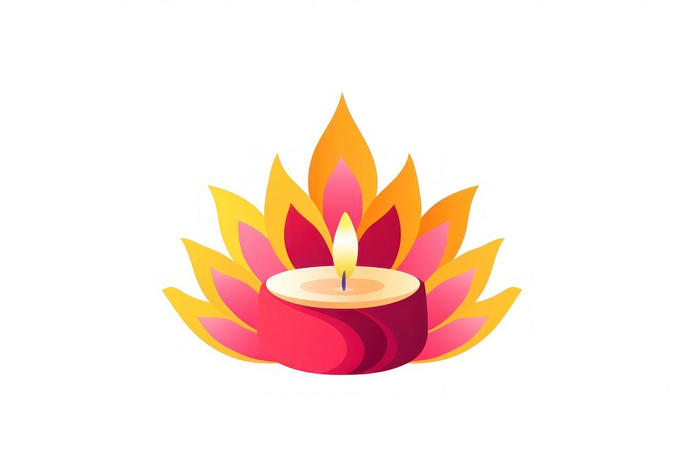 Diwali candle fire illuminated creativity. AI generated Image by rawpixel.