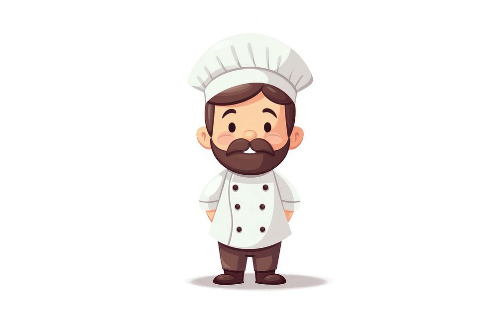 Chef white background portrait standing. AI generated Image by rawpixel.