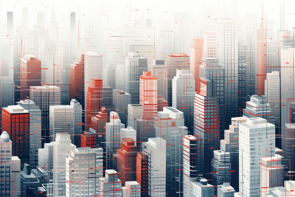 New york cityscape architecture metropolis. AI generated Image by rawpixel.