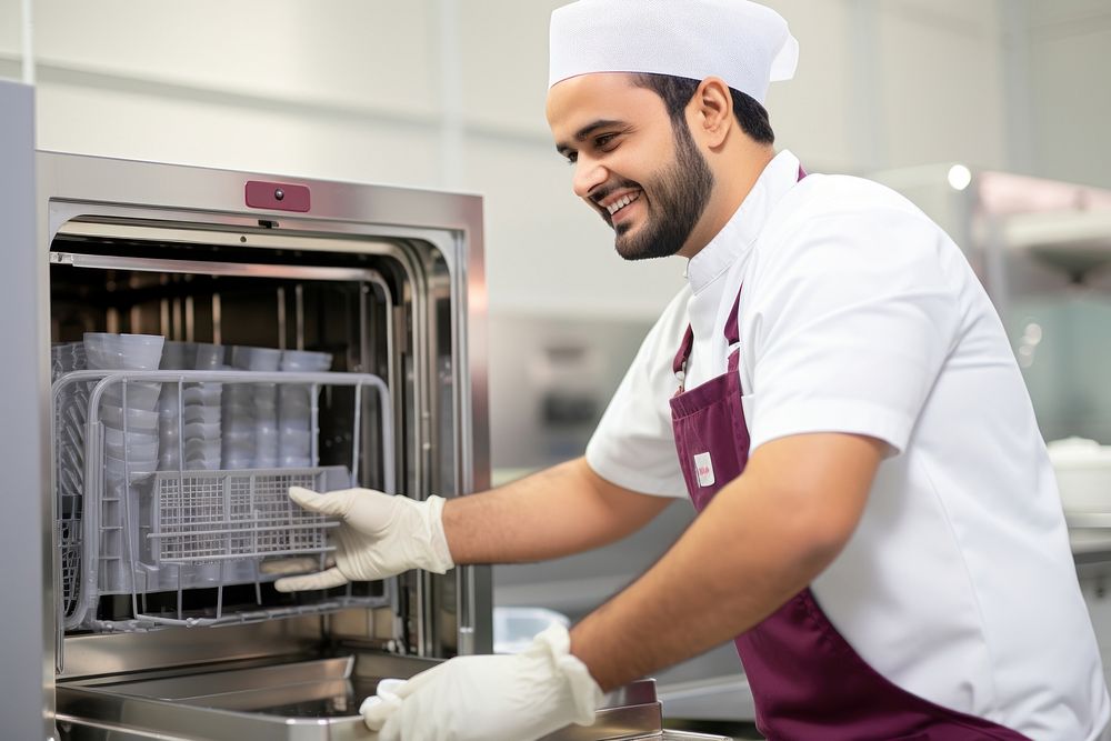 Qatar middle east technician appliance cooking kitchen. AI generated Image by rawpixel.