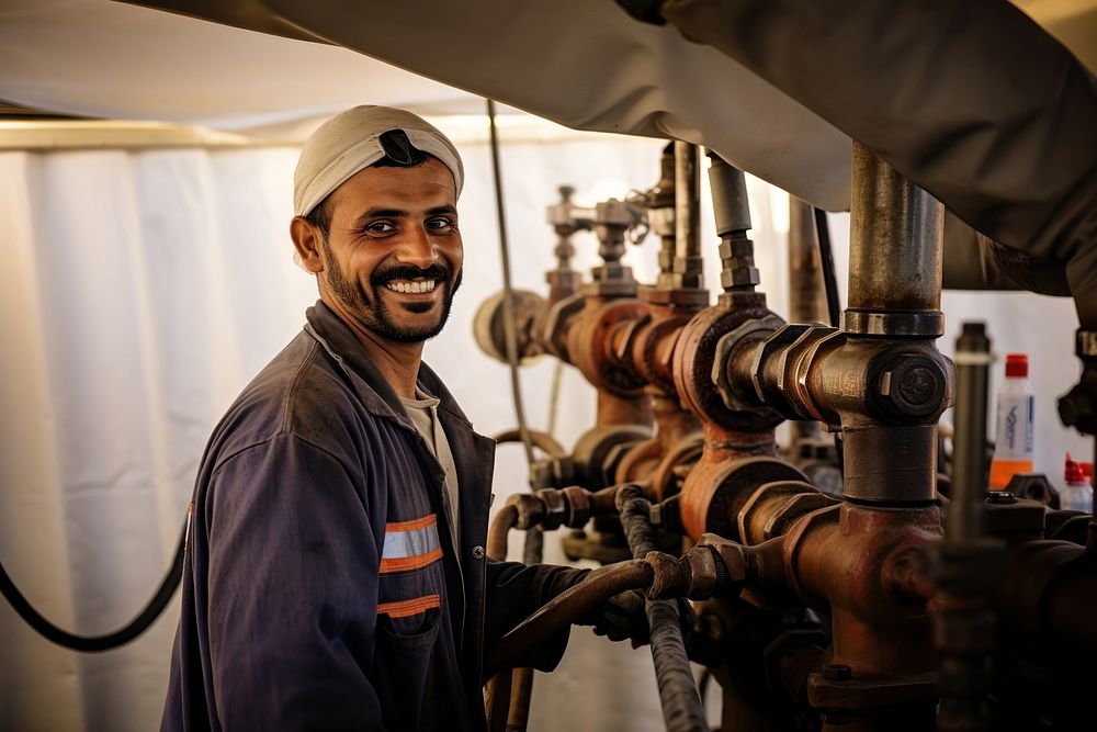Bahrain arabs worker working adult transportation. AI generated Image by rawpixel.