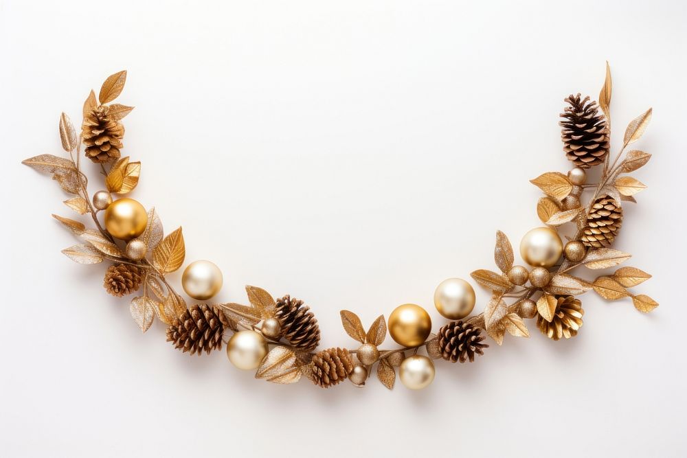 Christmas Garland necklace jewelry white. AI generated Image by rawpixel.