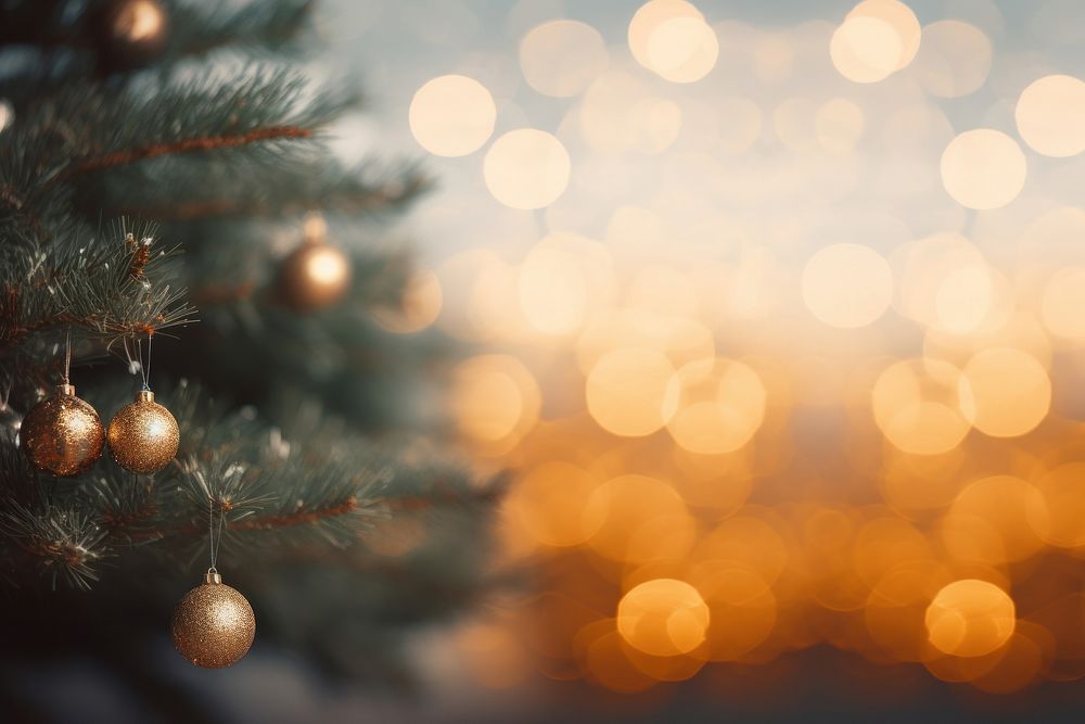 Christmas tree backgrounds defocused. AI generated Image by rawpixel.