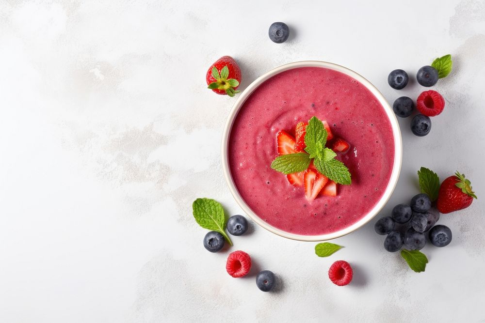 Food smoothie dessert fruit. AI generated Image by rawpixel.