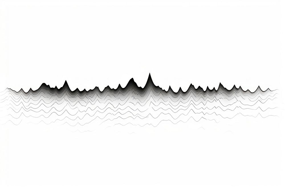 Simple Audio Waveform backgrounds white background monochrome. AI generated Image by rawpixel.