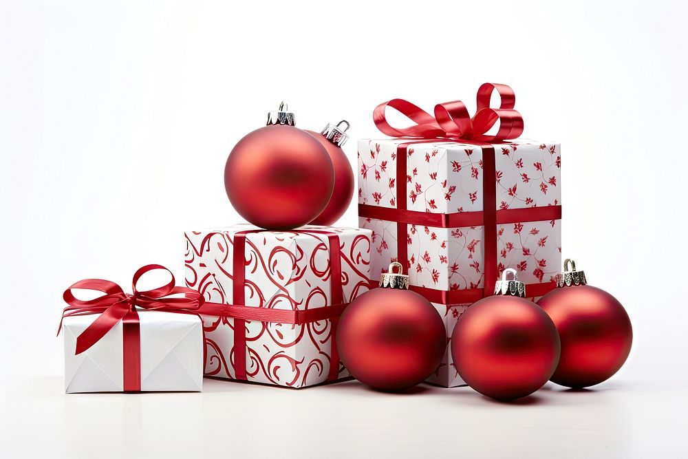 Gift heap gift christmas red. AI generated Image by rawpixel.