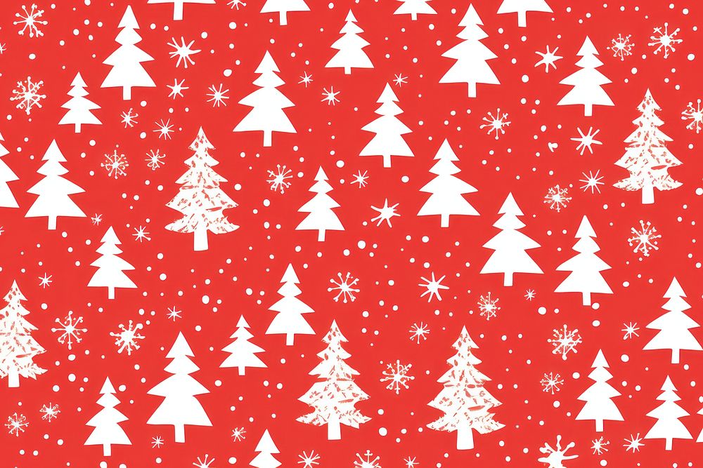 Christmas backgrounds pattern white. AI generated Image by rawpixel.