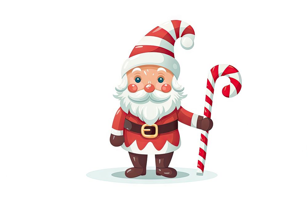 Gnome christmas winter white background. AI generated Image by rawpixel.