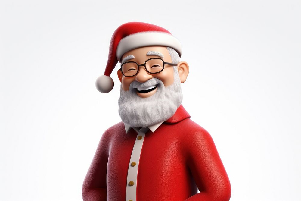 Santa claus figurine smiling adult. AI generated Image by rawpixel.