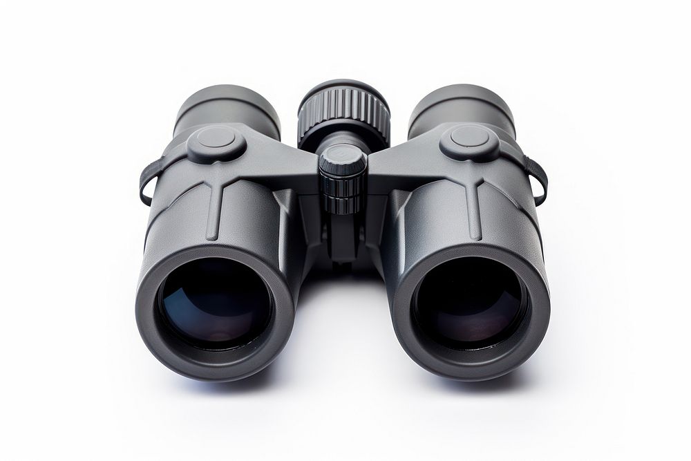 Binocular binoculars white background handgun. AI generated Image by rawpixel.