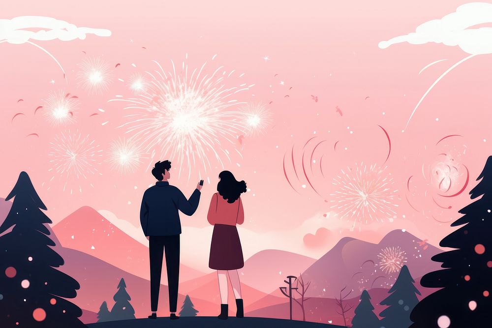 Celebration adult new year's eve togetherness. AI generated Image by rawpixel.