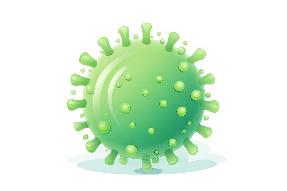Germ sphere green white background. AI generated Image by rawpixel.