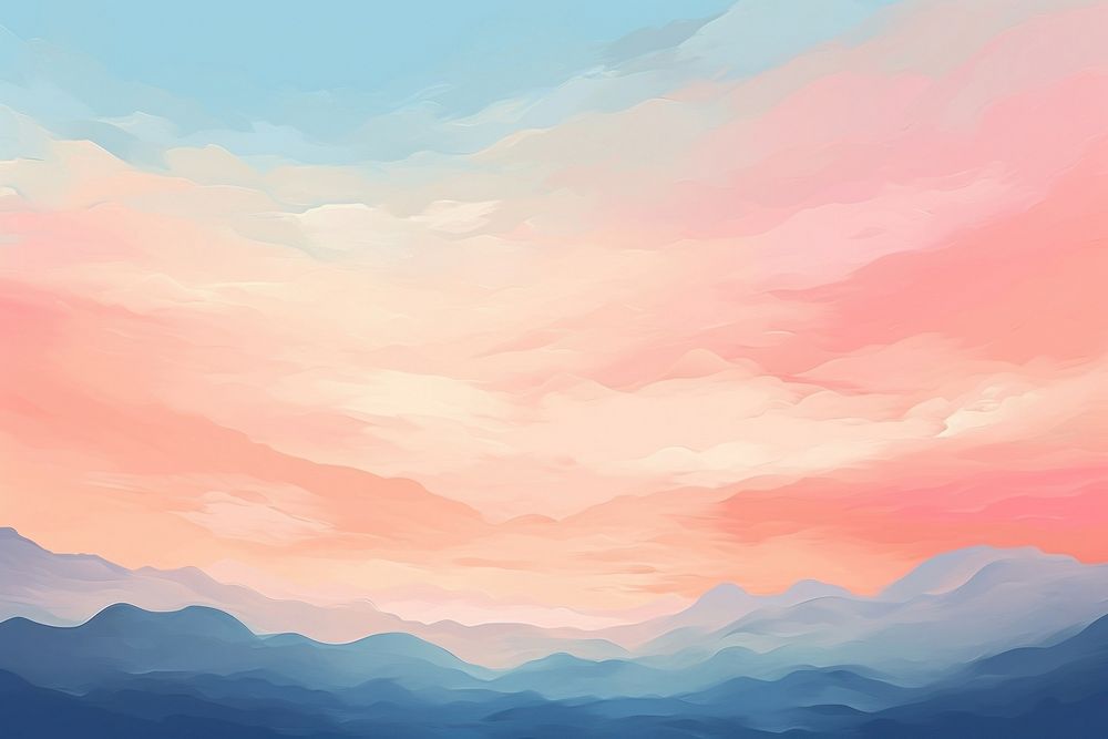 Pastel backgrounds landscape outdoors. AI generated Image by rawpixel.