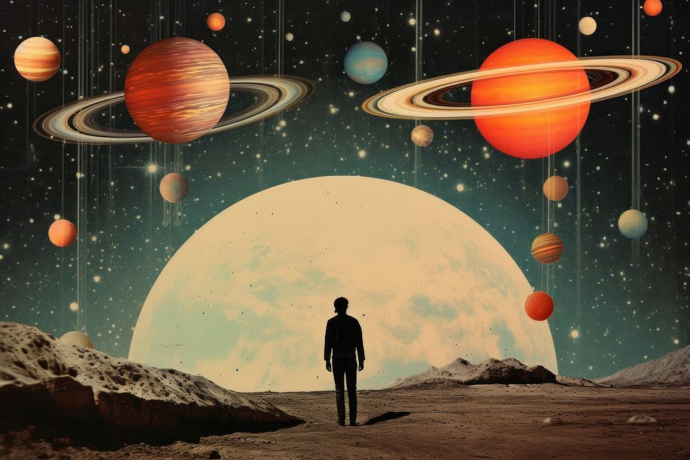 Astronomy universe outdoors planet. AI generated Image by rawpixel.
